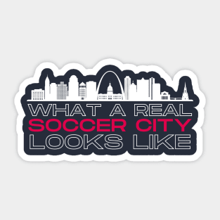 Real Soccer City Navy Sticker